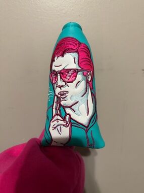 Shooter Mcgavin golf Teal & Hot Pink Graphic Headcover